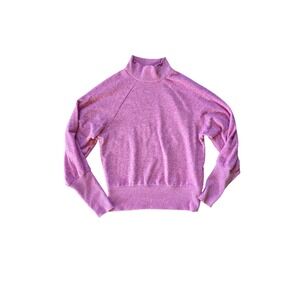 Maeve Anthropologie Laney Pink‎ Marled Mock Neck Sweater Size Small